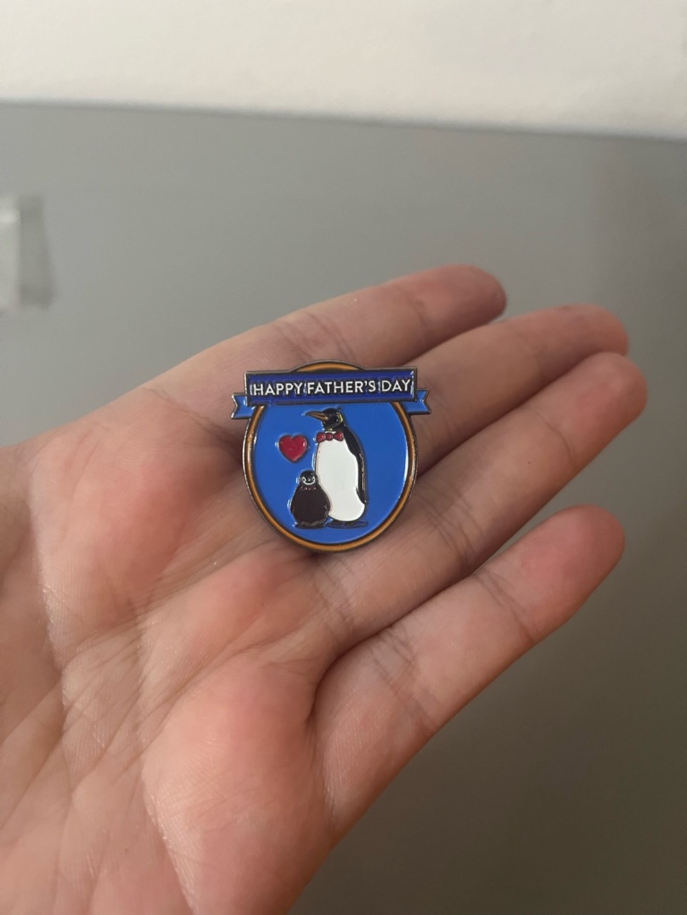 Walmart Hogeye Happy Fathers Day Penguins Lapel Hat Pin Souvenir NIP 2018 Dad